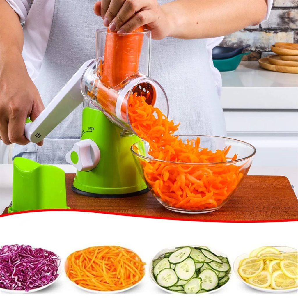 مبشرة الخضروات الدوارة 3 في 1